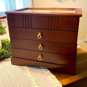 Dark Cherry Color Jewelry Box